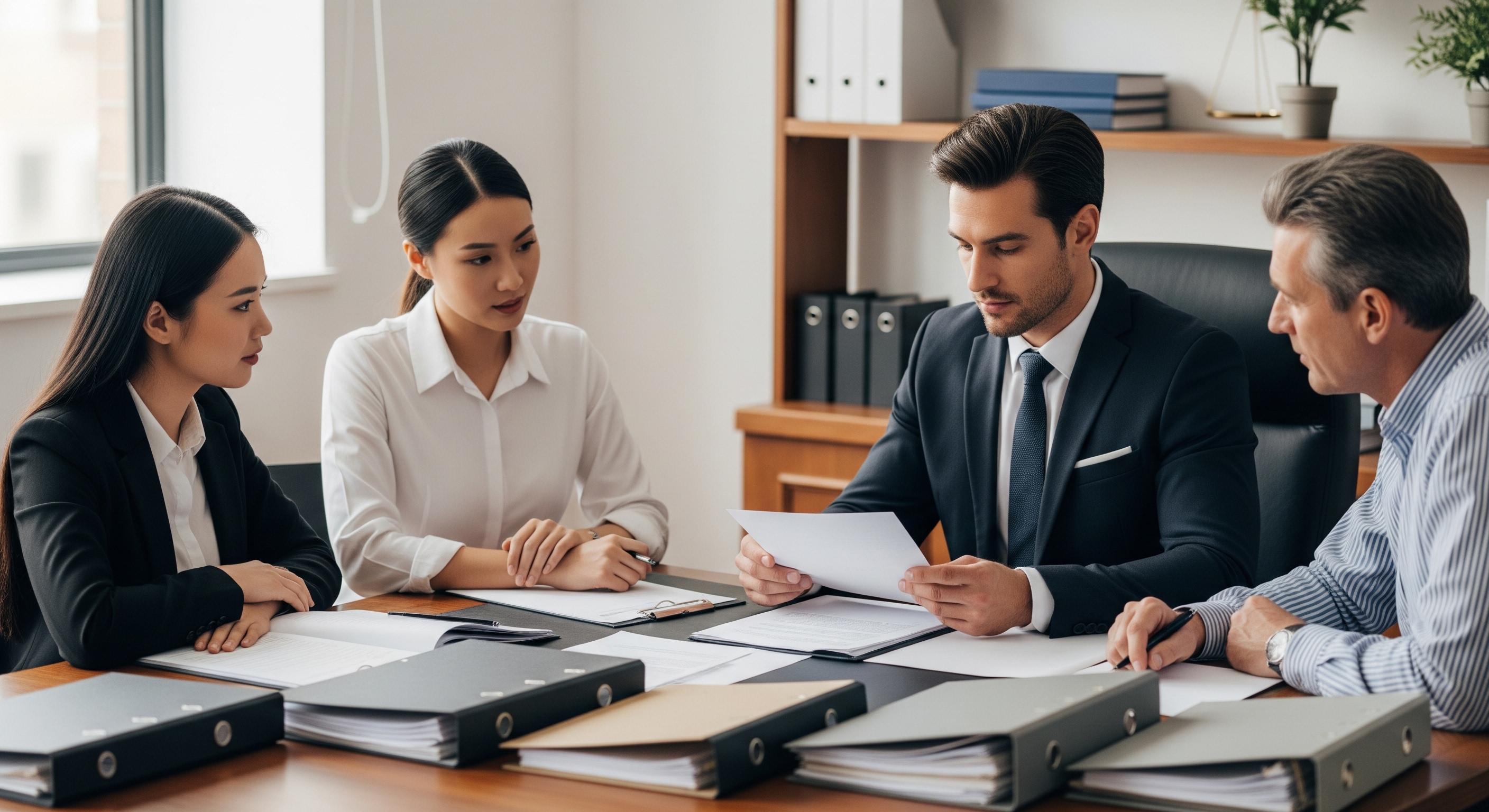 Lawyer providing consultation